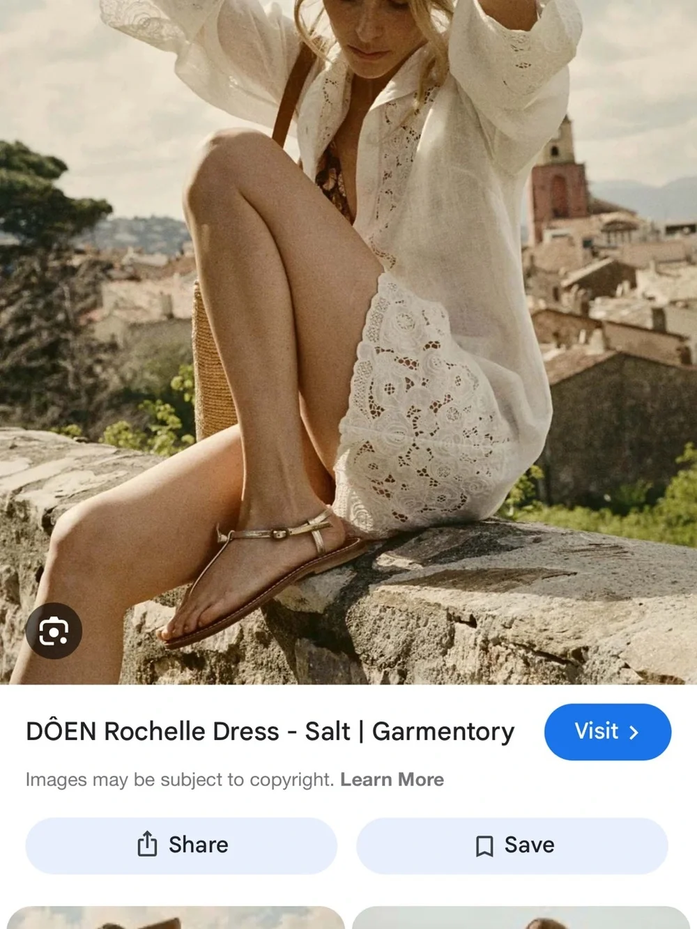 Doen Rochelle Dress XS White Mini Dress - Picture 7 of 7
